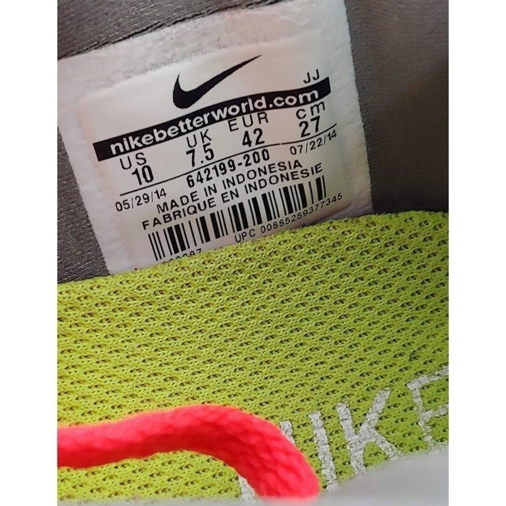 Nike Free 5.0 Womens Size 10 Gray Pink Running Shoes 642199-200 - Picture 11 of 11